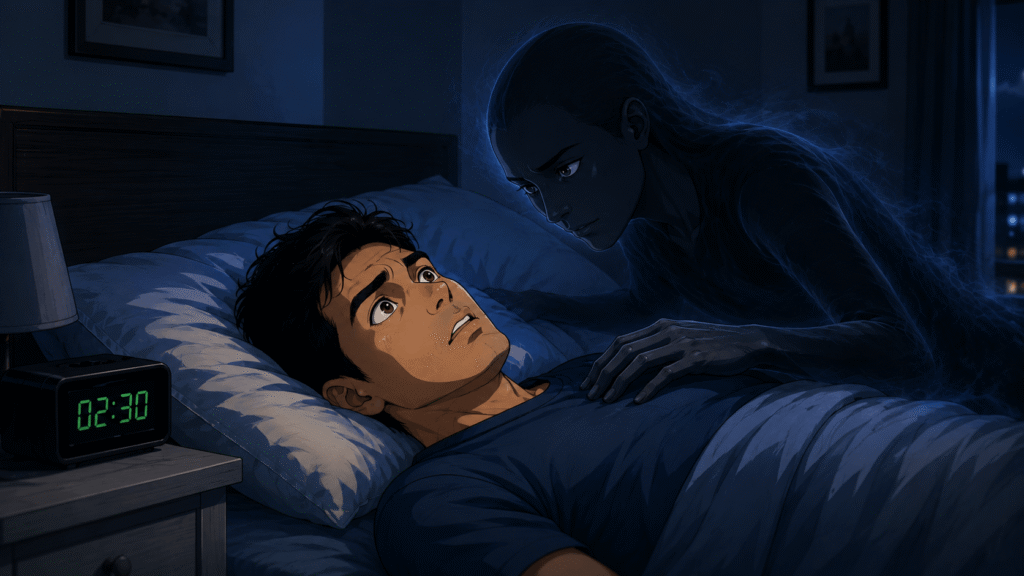 स्लीप पॅरालिसिस (Sleep Paralysis) - छातीवर दडपण येणे आणि खोलीत सावली दिसण्याचा अनुभव